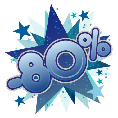 Renkli indirim etiketi