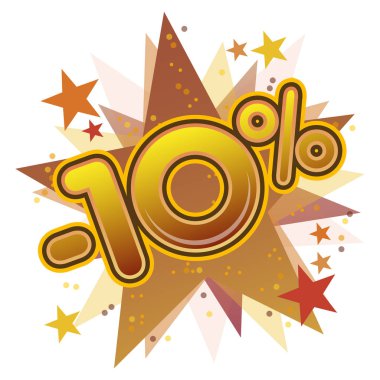 Renkli indirim etiketi