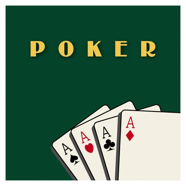 Модель покерного постера — стоковый вектор