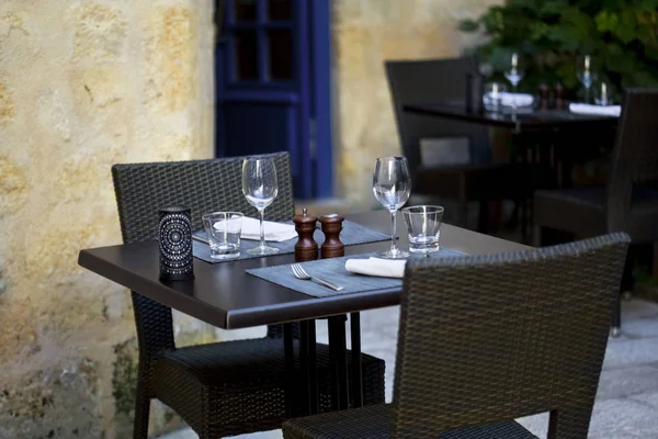 Terrace of a bistro — Stock Photo, Image