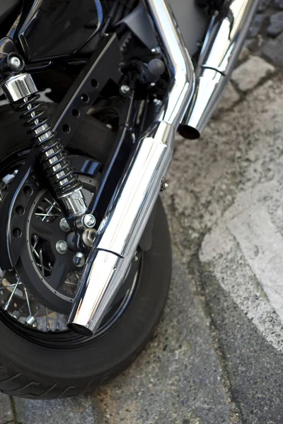 Details Motorcycle Body Tire — Stock Photo, Image