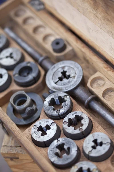 Hardware tools on a stall — Stock Photo, Image