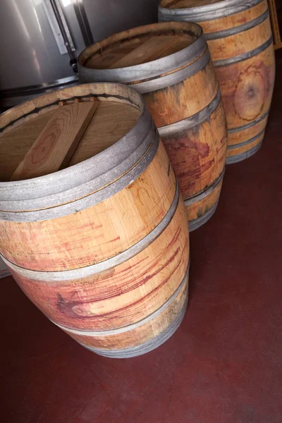 Barrels in a winery — Stock Photo, Image