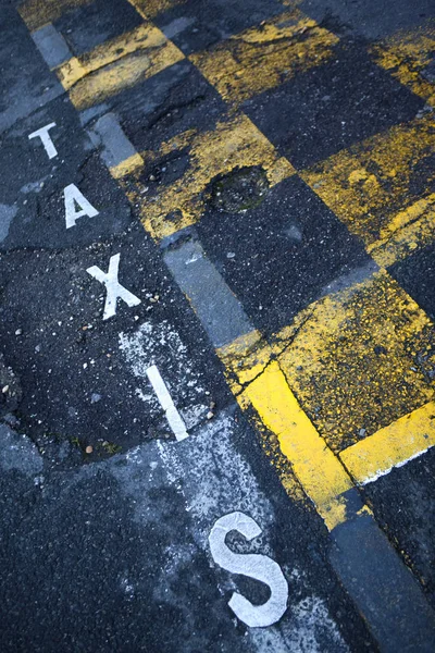Oude taxi station — Stockfoto