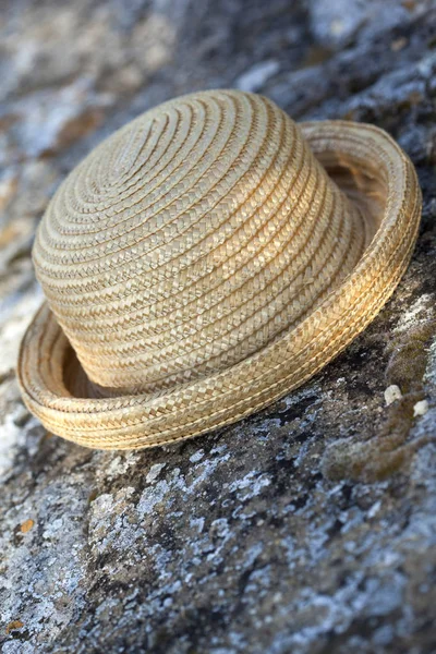 Szczegóły Słomkowy kapelusz — Zdjęcie stockowe