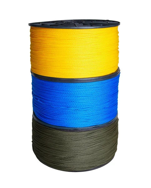 Corde sintetiche di tre colori — Foto Stock