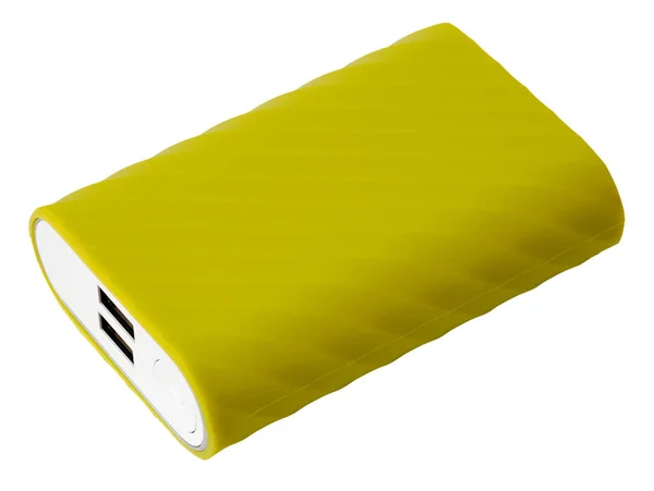 노란 휴대용 충전기 장치 — 스톡 사진