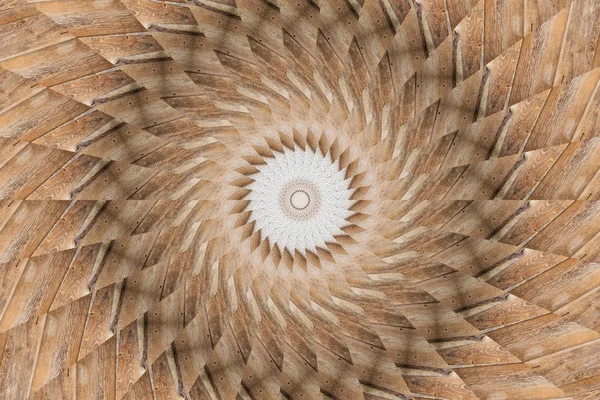 Bir huni merkezinde soyut resim