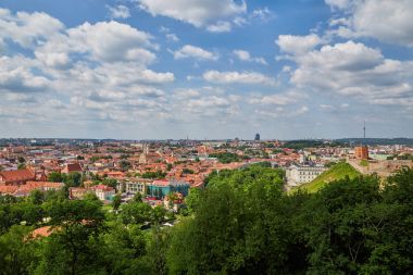 Vilnius, Litvanya'nın panoramik görünüm