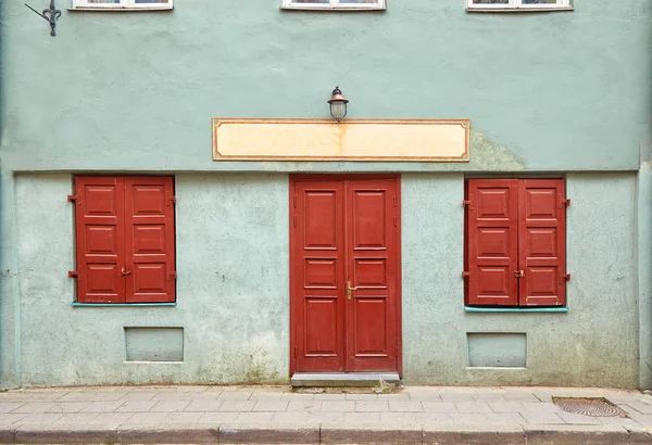 빌니우스, 리투아니아에는 오래 된 건물의 외관 — 스톡 사진