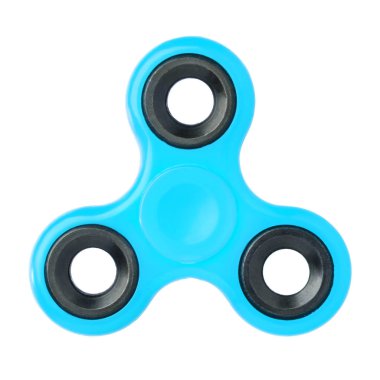 İzole mavi topluca spinner