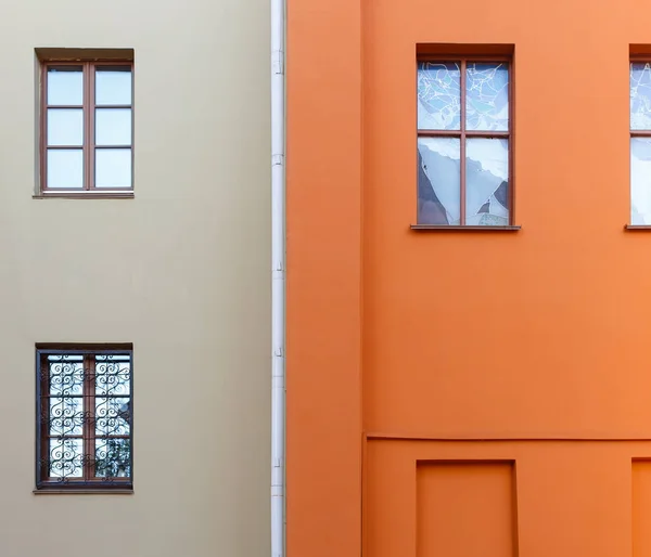 Part of the facades of two buildings — Stock Photo, Image