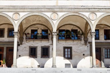 Floransa, İtalya eski binanın cephe