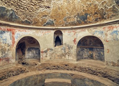 İç Stabian banyoları Pompei, İtalya