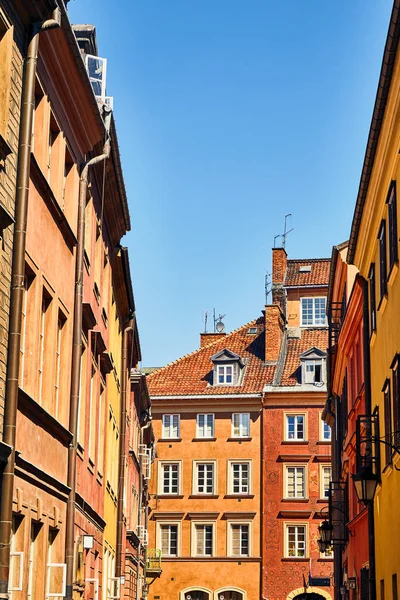 One of the streets  in Warsaw, Poland — Stock Photo, Image