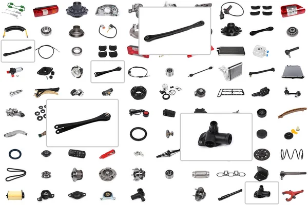 Auto parts collage — Stock Photo, Image