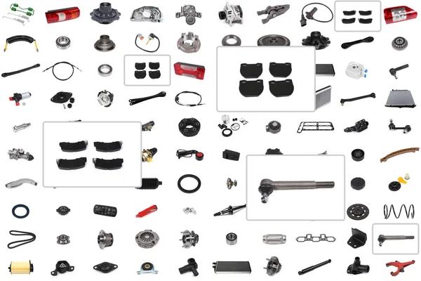 Auto parts collage — Stock Photo, Image