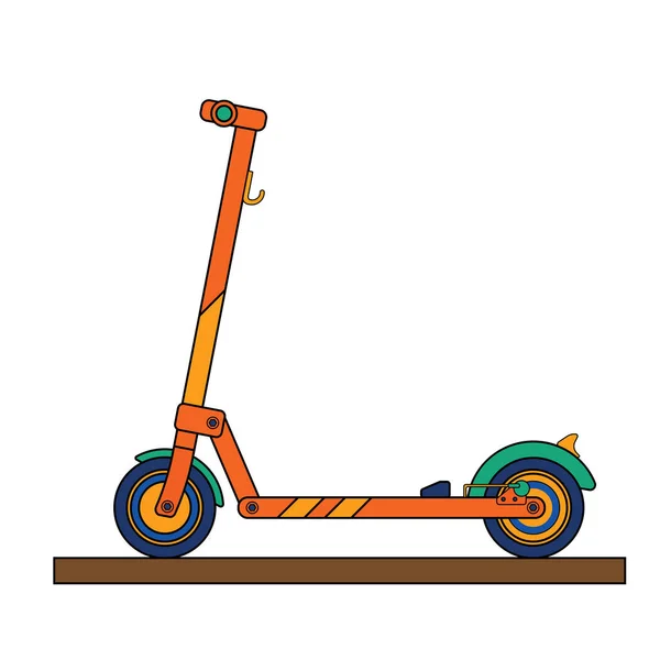 Electric scooter — Stock Vector