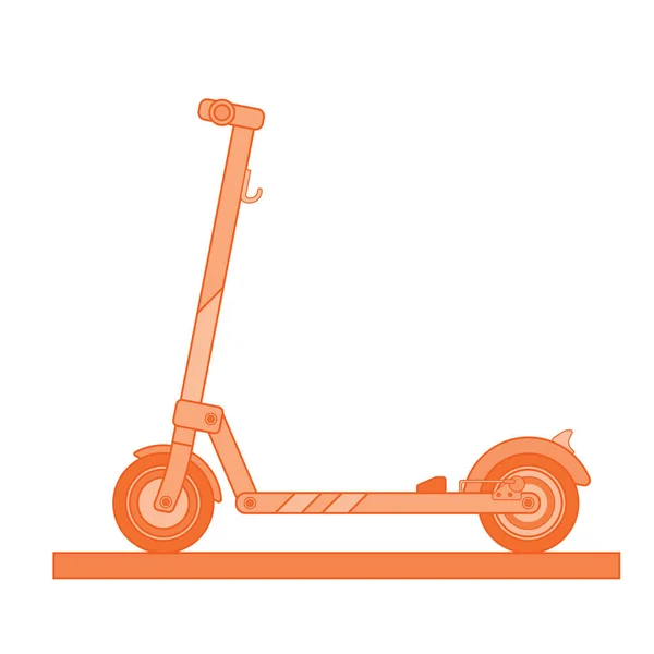 Motorized scooter — Stock Vector