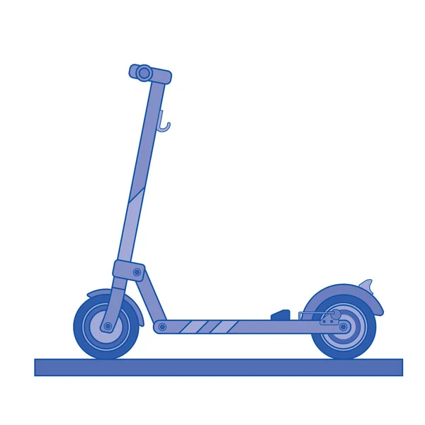 Scooter de chute elétrico — Vetor de Stock