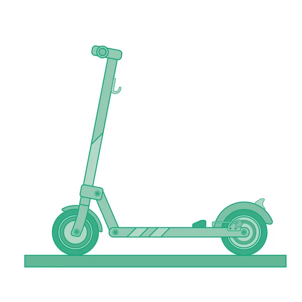 Электрический скутер — стоковый вектор