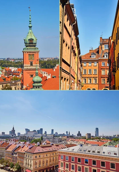 Collage of photos of Warsaw — Stock Photo, Image