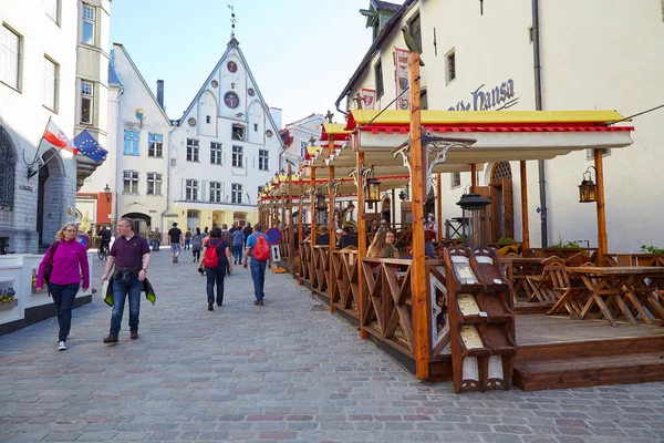 Tallinn Estonie Juin 2017 Rue Vide Tôt Matin Dans Vieille — Photo