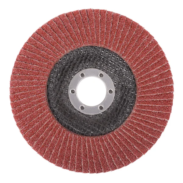 Petal abrasive disc for grinding machine on a white background — Stock Image Petal Abrasive Disc Grinding Machine White Background Stock Image