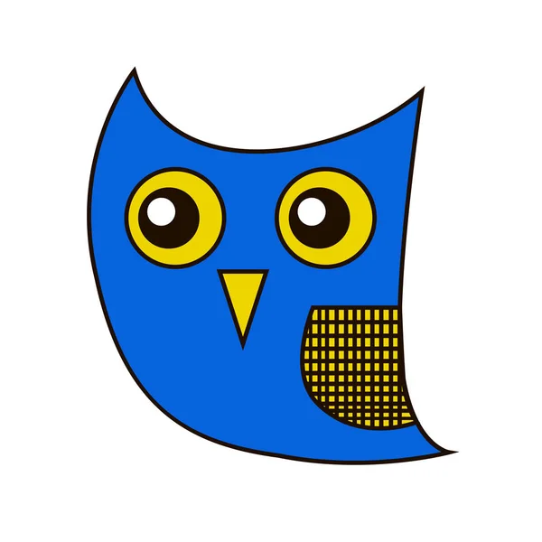 Blue Owl Vector Illustration — Stock Photo, Image