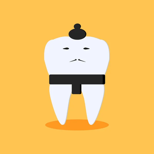Personagem de dente engraçado Ilustrações De Stock Royalty-Free