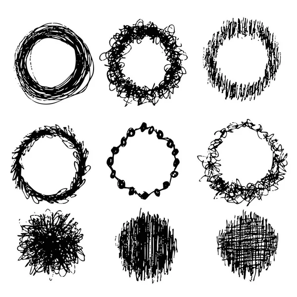 Рисунок круга каракулей — стоковый вектор