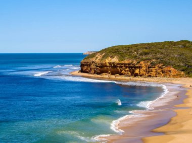 Great Ocean Road, Austr boyunca Bells Beach güzel manzara