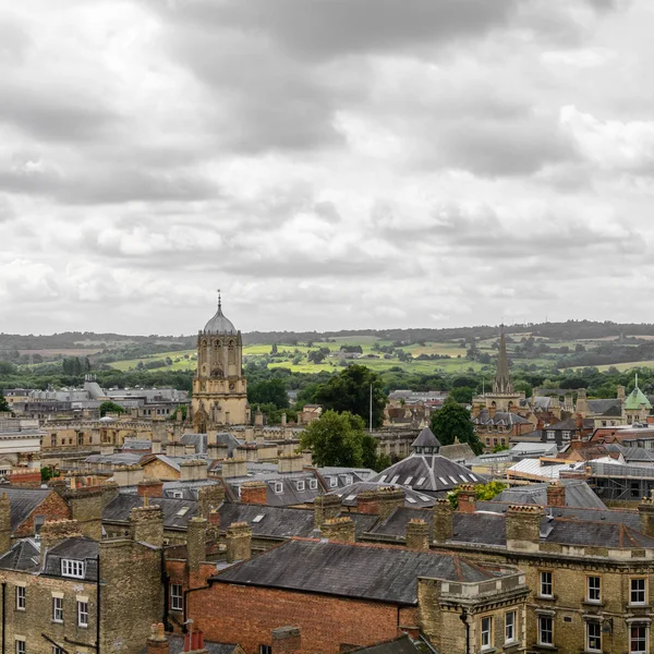 Horizontální panorama s Oxford, Anglie. Oxford je znám jako — Stock fotografie