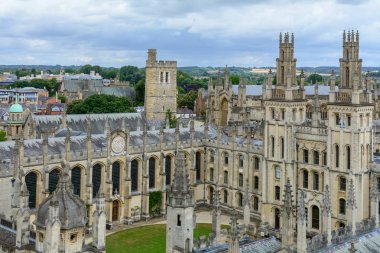 Oxford, İngiltere - Ağustos 21, All Souls College, Oxford Un