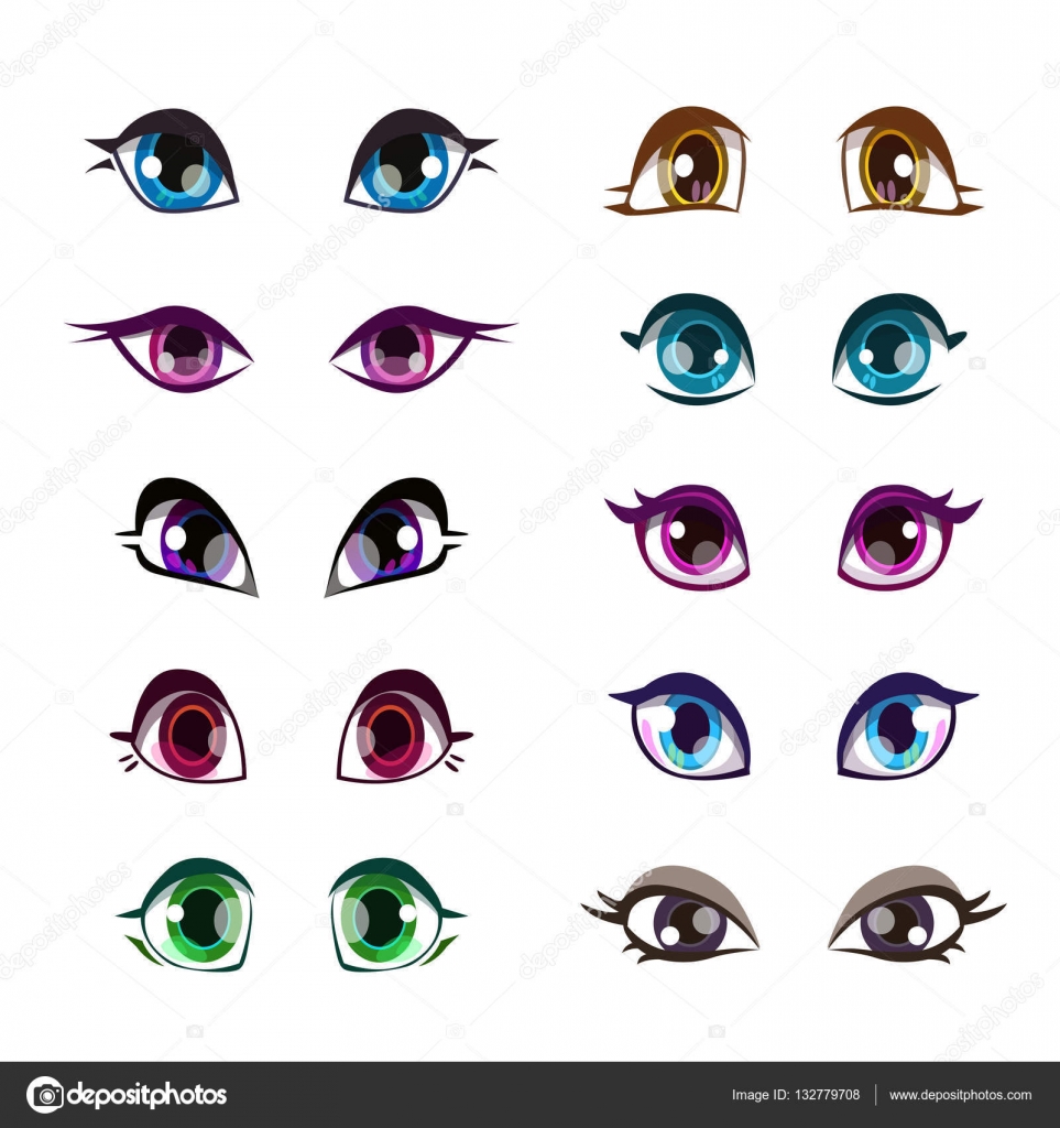 big female cartoon eyes