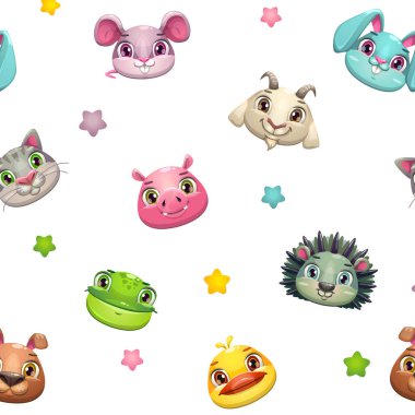 Komik çocukça vektör seamless modeli