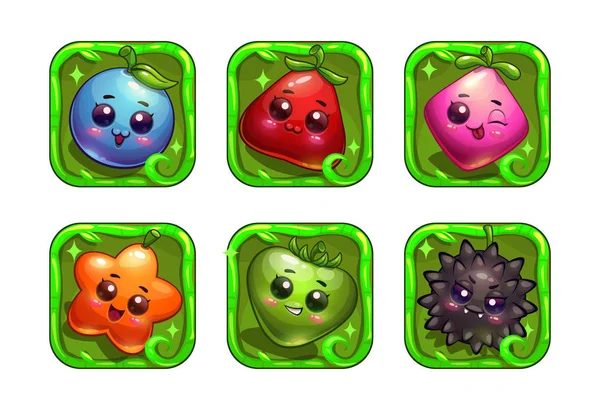 Şirin bitki karakterlerle komik uygulama şablonları