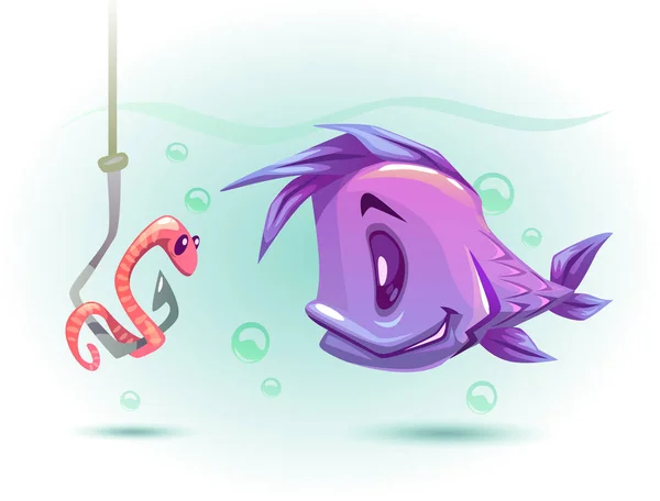 Ilustracja wektorowa połowów — Wektor stockowy