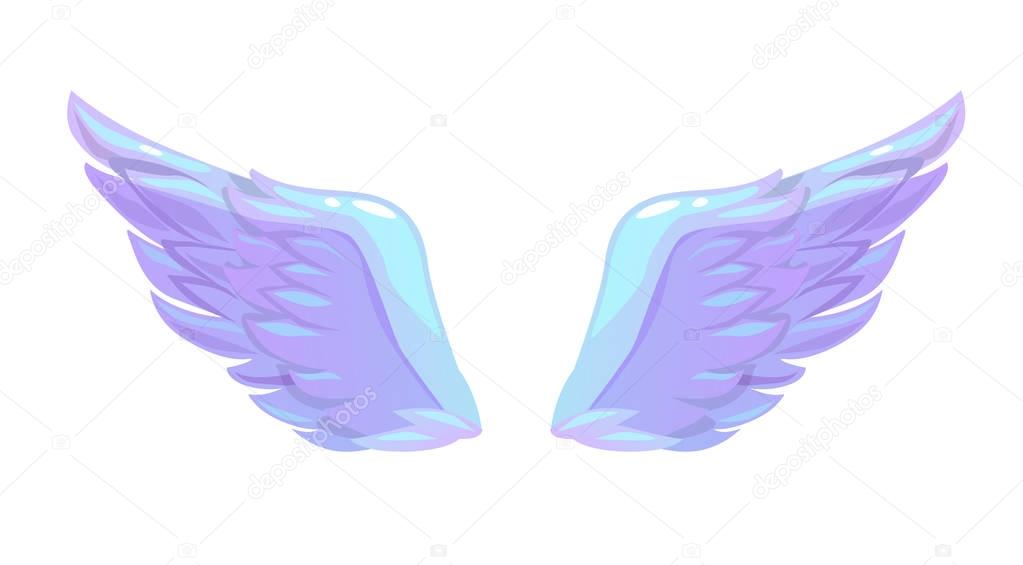 Beautiful angel wings icon.