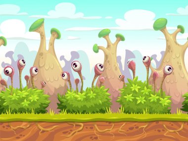 Sorunsuz fantezi manzara.