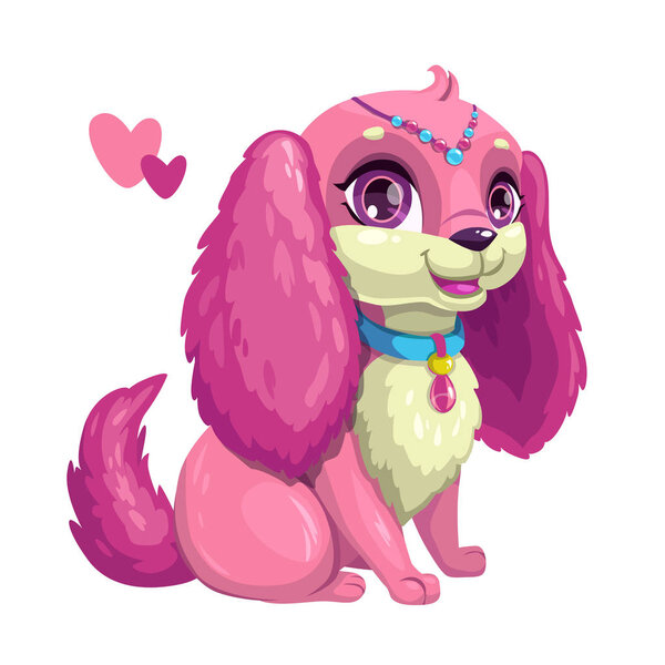 Маленькая милая собачка с длинными ушами
.