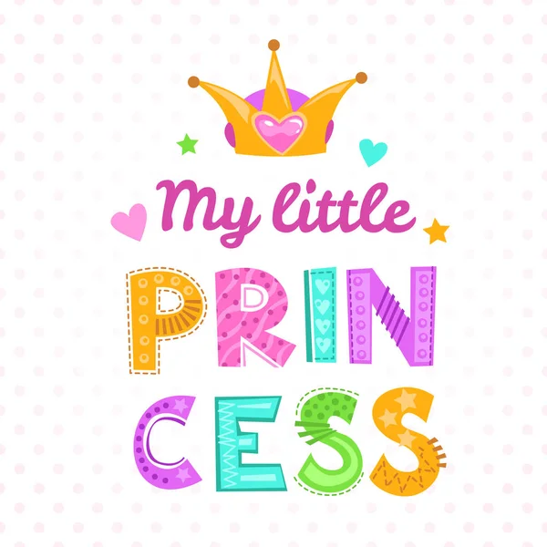 My little princess. — Stock Vector