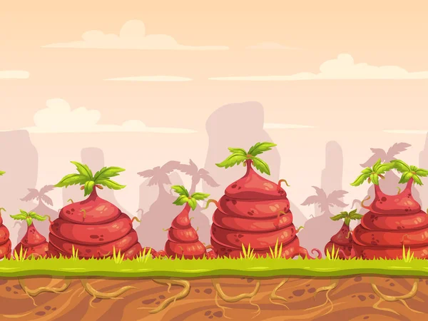 Büyük garip bitkiler, fantezi korkunç kesintisiz yatay