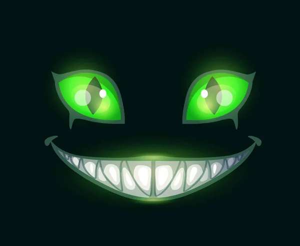 Cartoon furchterregendes Monster-Gesicht — Stockvektor