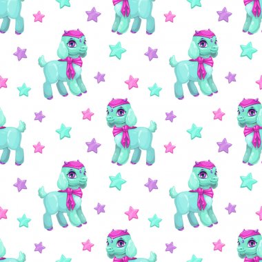 Şirin kız gibi seamless modeli ile oldukça küçük bebek keçi