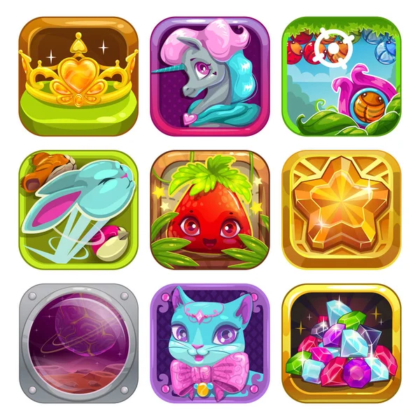 Vektör app Icons set — Stok Vektör