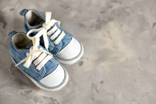Baby Boy Clothes and shoes Background.