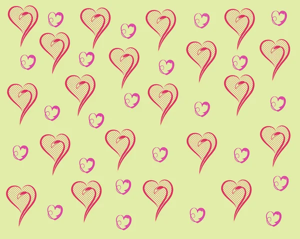 Hearts Pattern Background Hearts Illustration Background — Stock Photo, Image