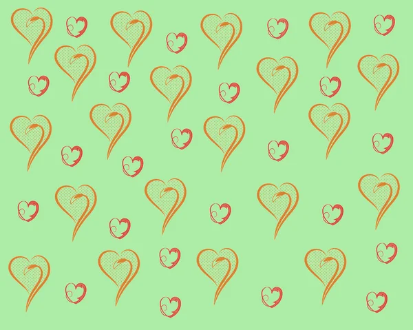 Hearts Pattern Background Hearts Illustration Background — Stock Photo, Image