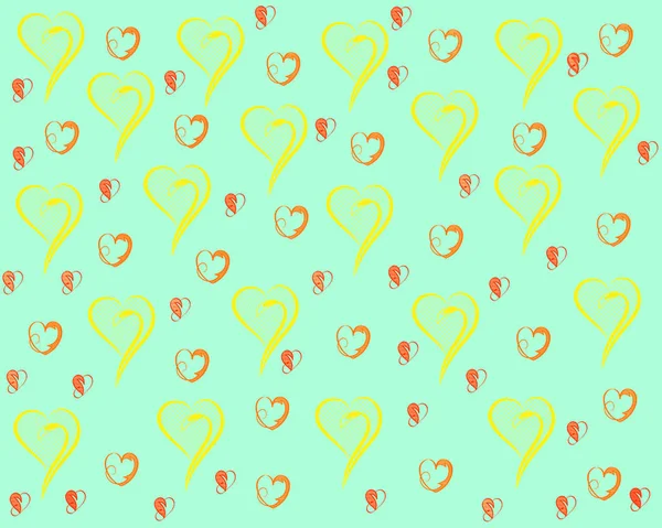 Corazones Patrón Fondo Corazones Ilustración Fondo —  Fotos de Stock